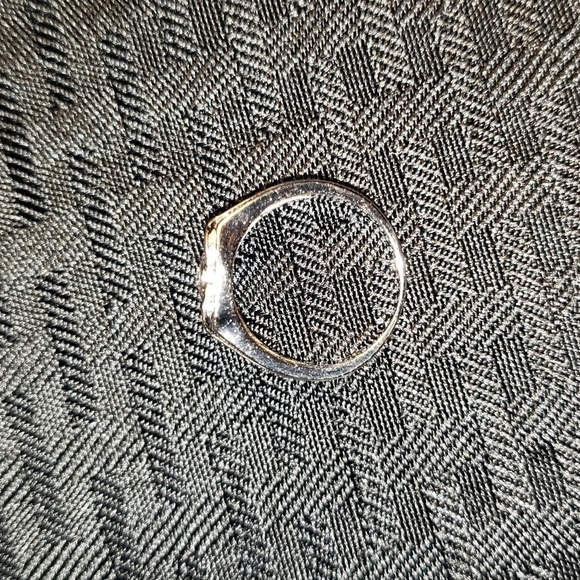 STERLING silver and Cubic Zirconia ring multi stone size 8.5 - Picture 6 of 8